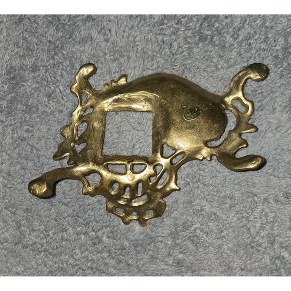 VTG Andrea by Sadek Ornate Brass Inkwell Holder - Picture 2 of 5